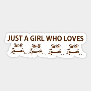 Just a girl who loves frogs Sticker